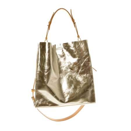 Tasche Tote aus metalic Leder