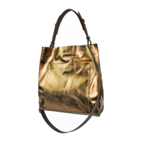 Tasche Tote aus metalic Leder