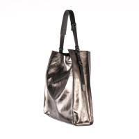 Tasche Tote aus metalic Leder