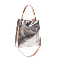 Tasche Tote aus metalic Leder